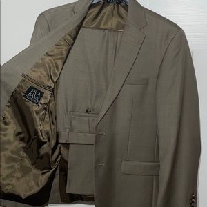 Tan Shark Skin Suit set